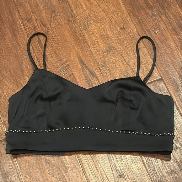NWT! Small House of Harlow 1960 Bralette Black Crop Top - Picture 10 of 10